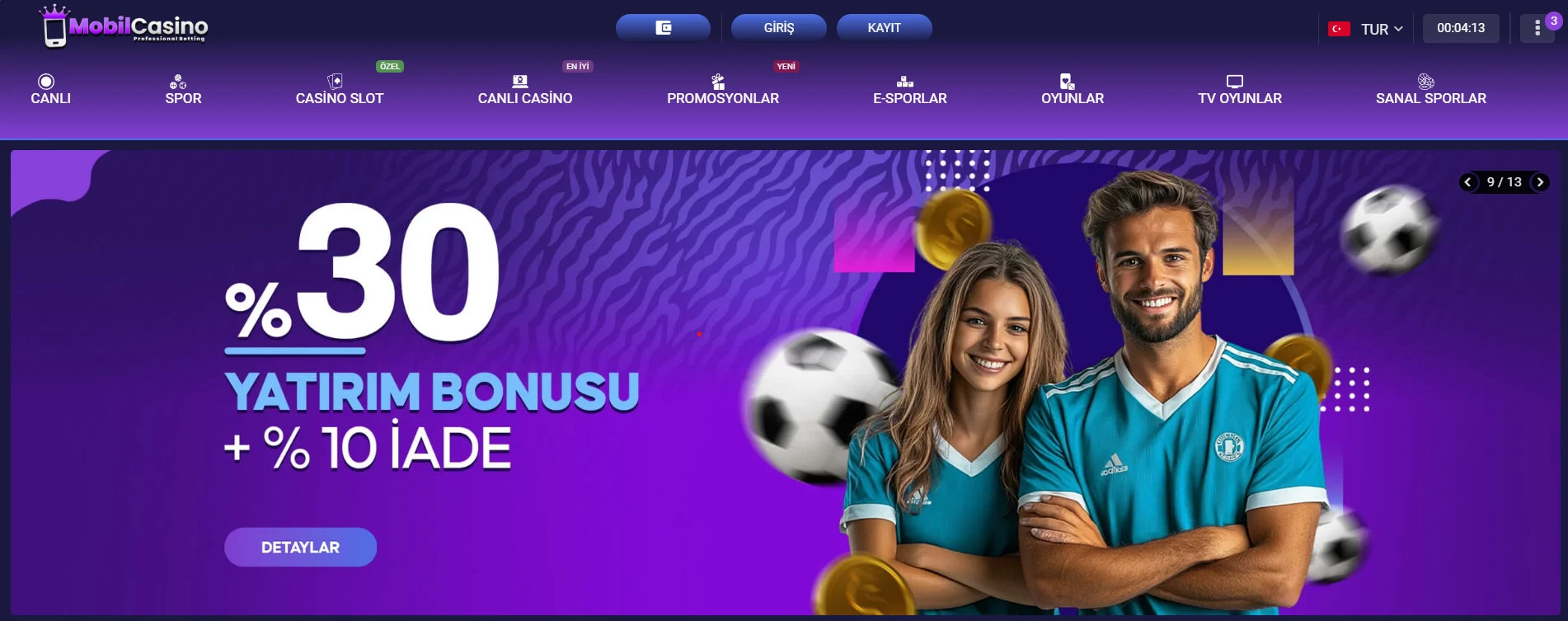 Mobilcasino kapak