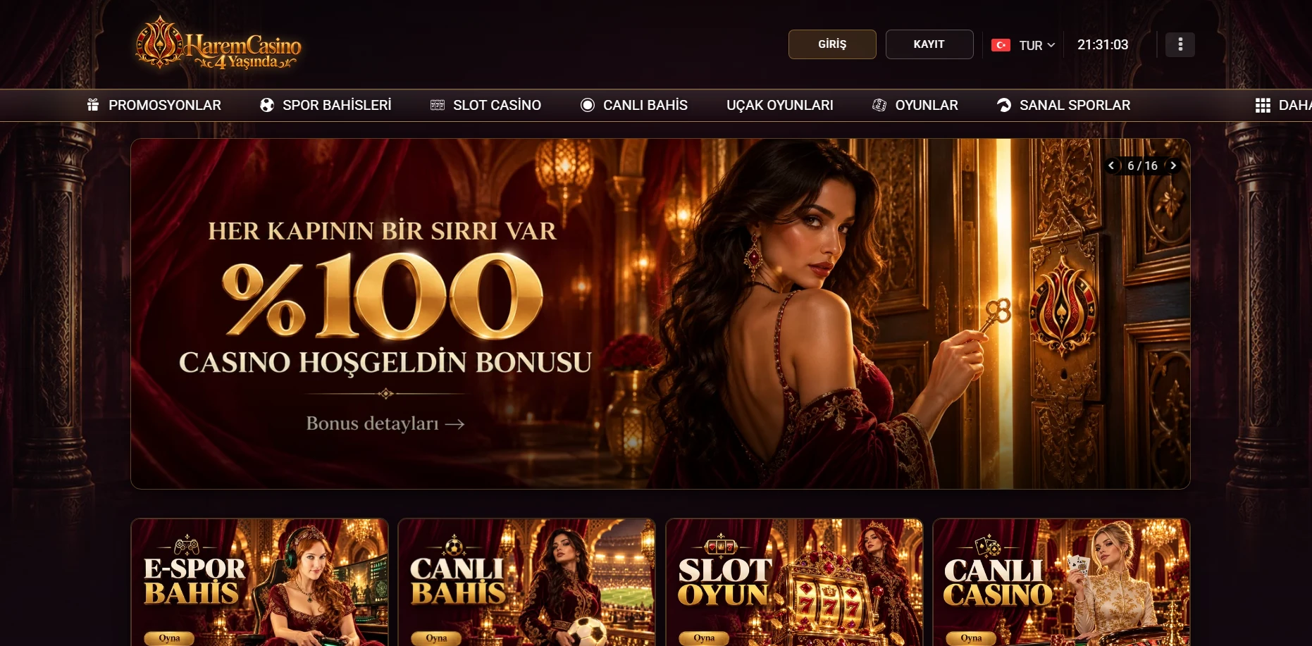 Harem Casino kapak
