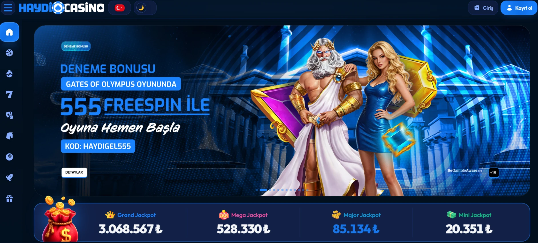 Haydi Casino kapak