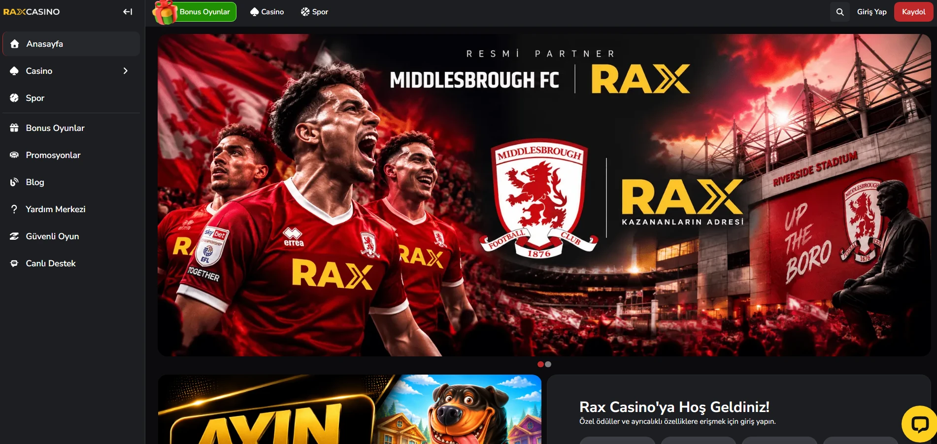 Rax Casino kapak
